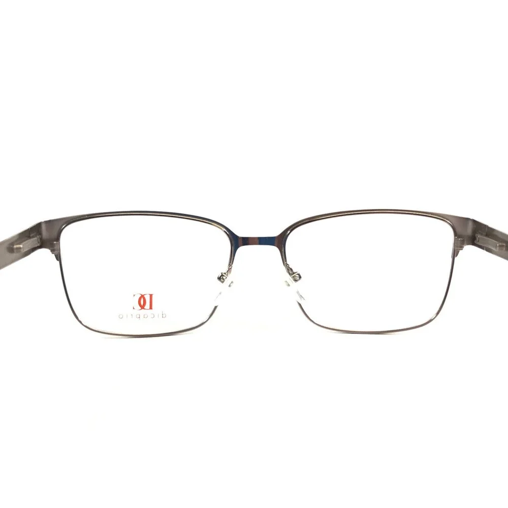 DC Eyeglasses Frames 182 Capri Gunmetal Black Rectangle Full Rim 53-17-145